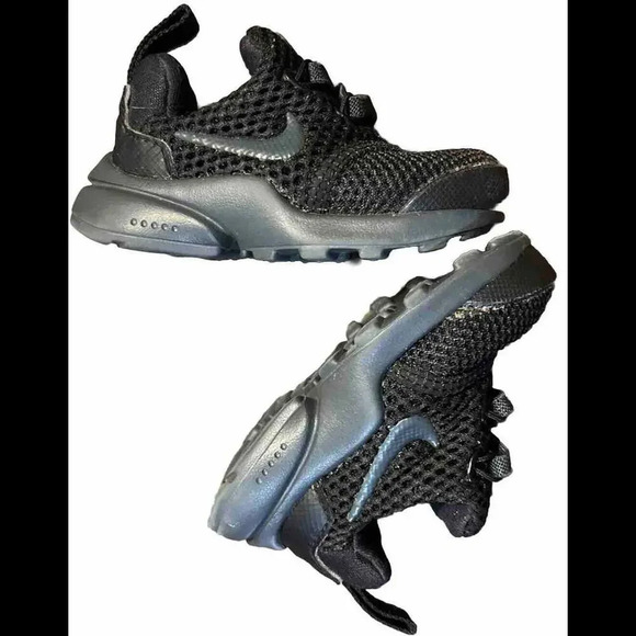 Nike Presto Fly Black Slip On Athletic Walking Sneakers Toddler Kids Size 2C - Picture 1 of 12